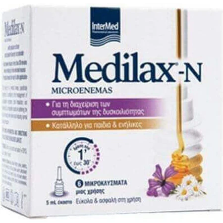 InterMed Medilax-n Микроклиз 6 x 5 мл: цены и характеристики