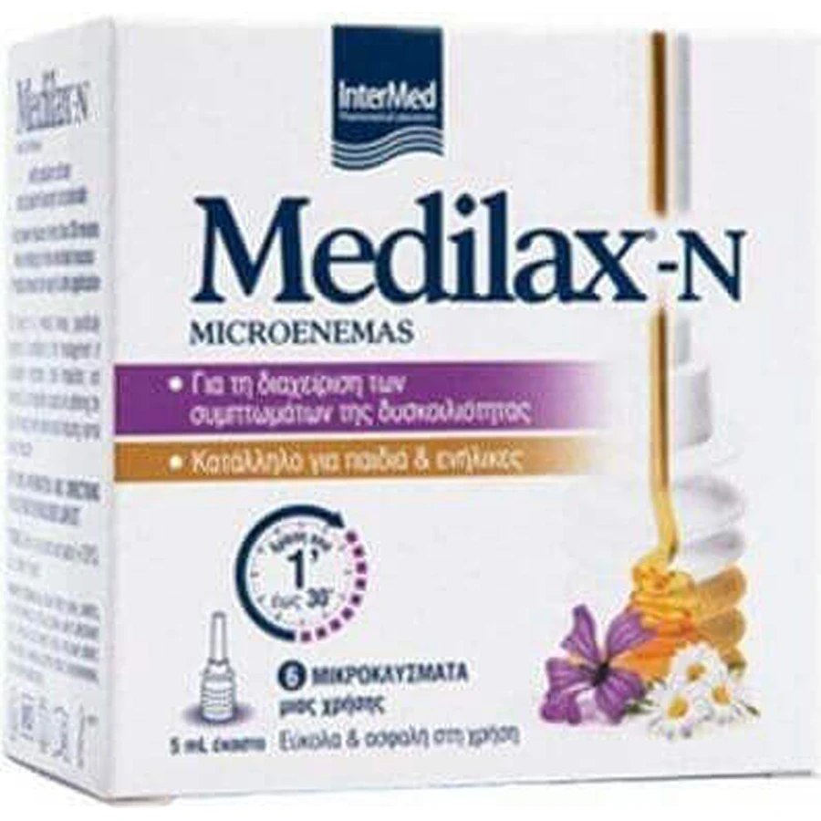 InterMed Medilax-n Микроклиз 6 x 5 мл: цены и характеристики