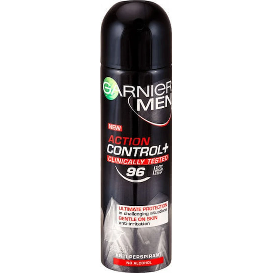Garnier Men Mineral Action Control + Клінічно протестований дезодорант-спрей Garnier Men 96h Дезодорант-спрей 150 мл: ціни та характеристики