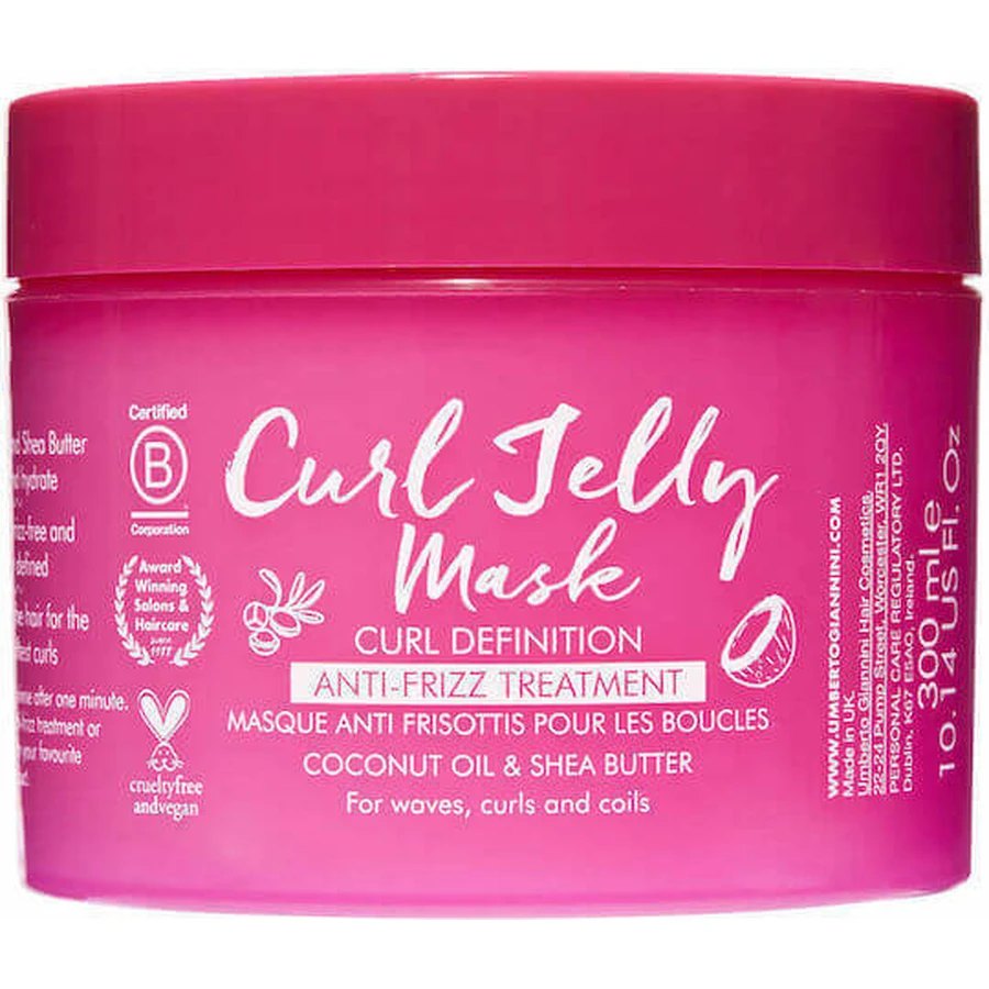 Желейна маска для випрямлення волосся Umberto Giannini Curl Jelly Anti Frizz для випрямлення волосся 300мл: ціни та характеристики