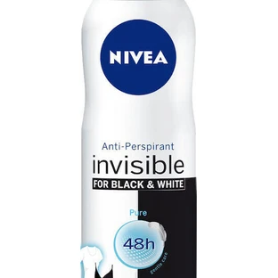 Nivea Nivea Invisible For Black & White Pure Антиперспирант-дезодорант 48 часов спрей 150 мл
