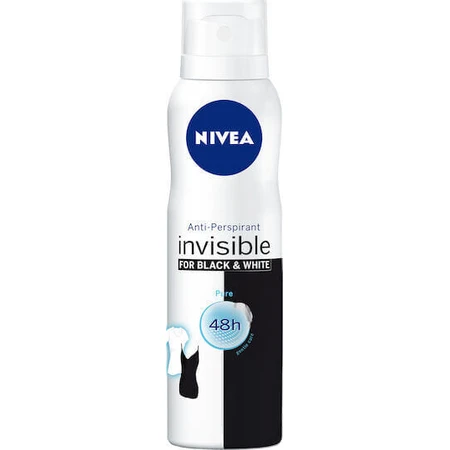 Nivea Nivea Invisible For Black & White Pure Антиперспирант-дезодорант 48 часов спрей 150 мл: цены и характеристики