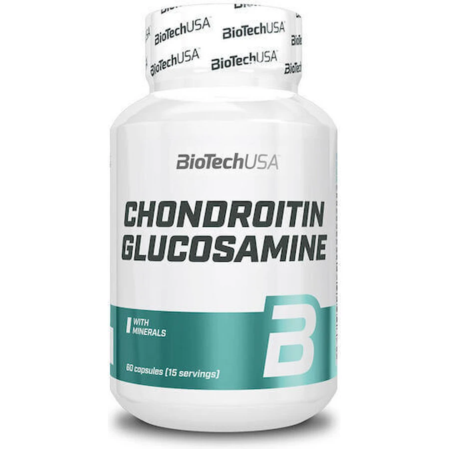 Biotech USA Хондроїтин-глюкозамінова добавка для здоров'я суглобів та кісток 60 капсул 15 порцій: ціни та характеристики