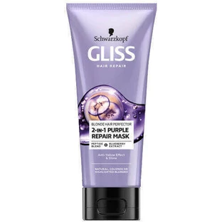 Schwarzkopf Gliss Blonde Hair Perfector Маска для волос, сохраняющая цвет 200 мл