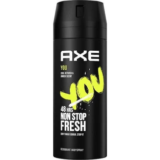 Axe You Cool Vetiver Vetiver Vetiver Amber Amber аромат нон-стоп свіжий дезодорант 48 год спрей 150мл