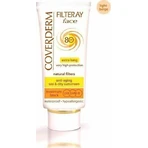 Coverderm Filteray Colour Cream Light Beige Водостойкий солнцезащитный крем для лица SPF80 с пигментом 50 мл: цены и характеристики