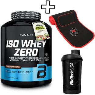 Biotech Usa Usa Iso Whey Zero 1816g солона карамель та Katerelos Фітнес-пот Пояс для схуднення 130см X 26.50см X 5мм Один розмір та Biotech Usa Usa Шейкер для хвиль 600мл чорно-курящий Індивідуальна упаковка