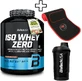 Biotech Usa Usa Iso Whey Zero 1816g Salted Caramel &amp; Katerelos Fitness Sweat Weight Loss Belt 130cm X 26.50cm X 5mm One Size &amp; Biotech Usa Usa Wave Shaker 600ml Black-smoking Customised Package