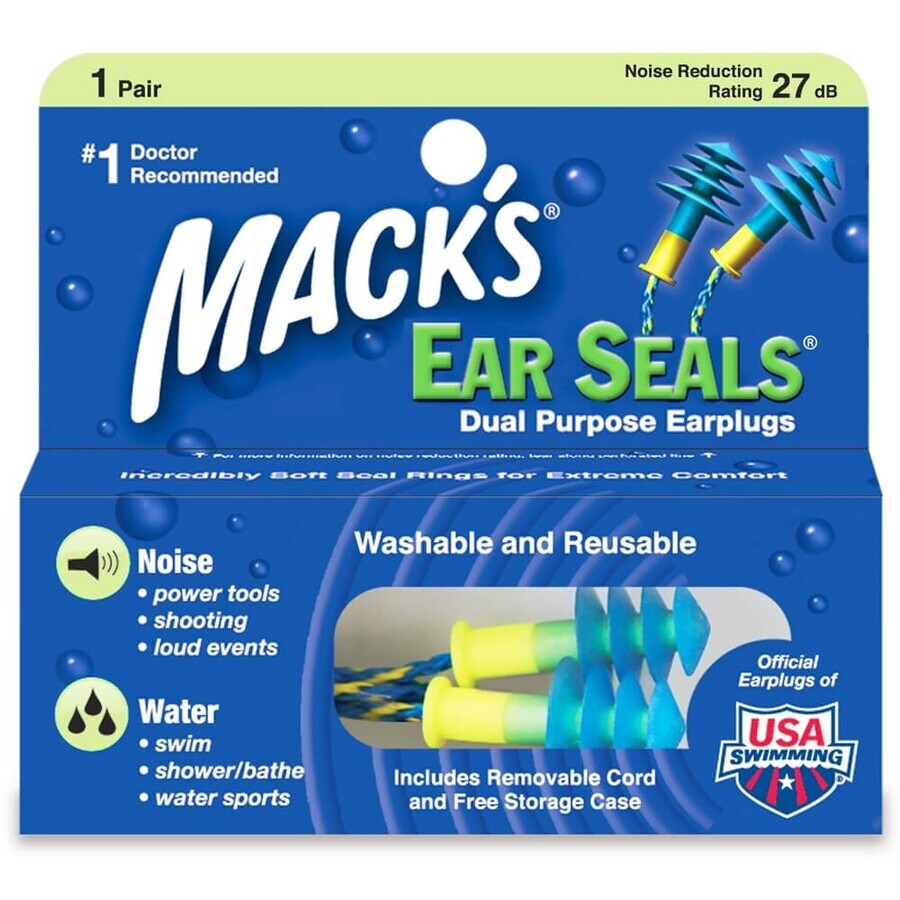 Беруші Mack's Ear Seals із силікону 1 пара: ціни та характеристики