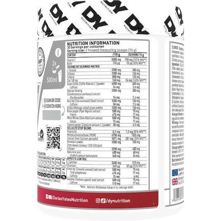 Dorian Yates Slender 150 мг со вкусом малины 450 гр: цены и характеристики