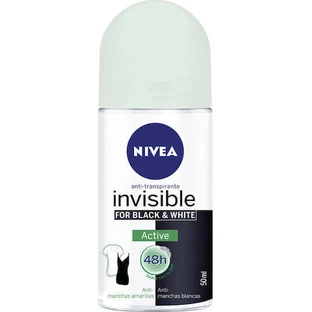 Активний дезодорант Nivea Invisible For Black & White 48h Roll-On 50ml