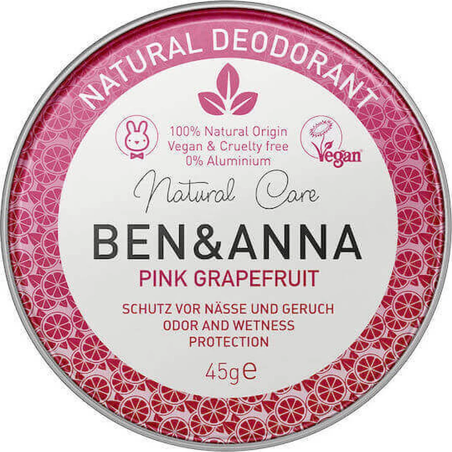 Ben & Anna Deocreme Розовый грейпфрут Натуральный дезодорант-крем 45гр: цены и характеристики
