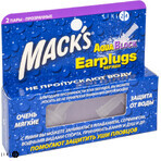Беруші Mack's Soft Flanged Ear AquaBlock із силікону 2 пари, прозорі: ціни та характеристики