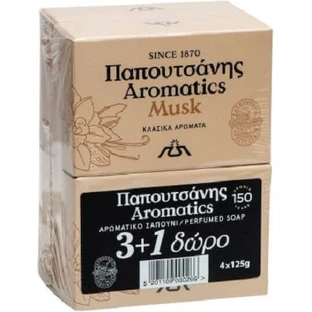 Papoutsanis Soap Bar Ароматика Ваниль Мадагаскара Мыло для тела 4x100гр