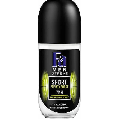Дезодорант Fa Men Sport Sport Energy Boost Дезодорант 72 год рулонний 50мл: ціни та характеристики