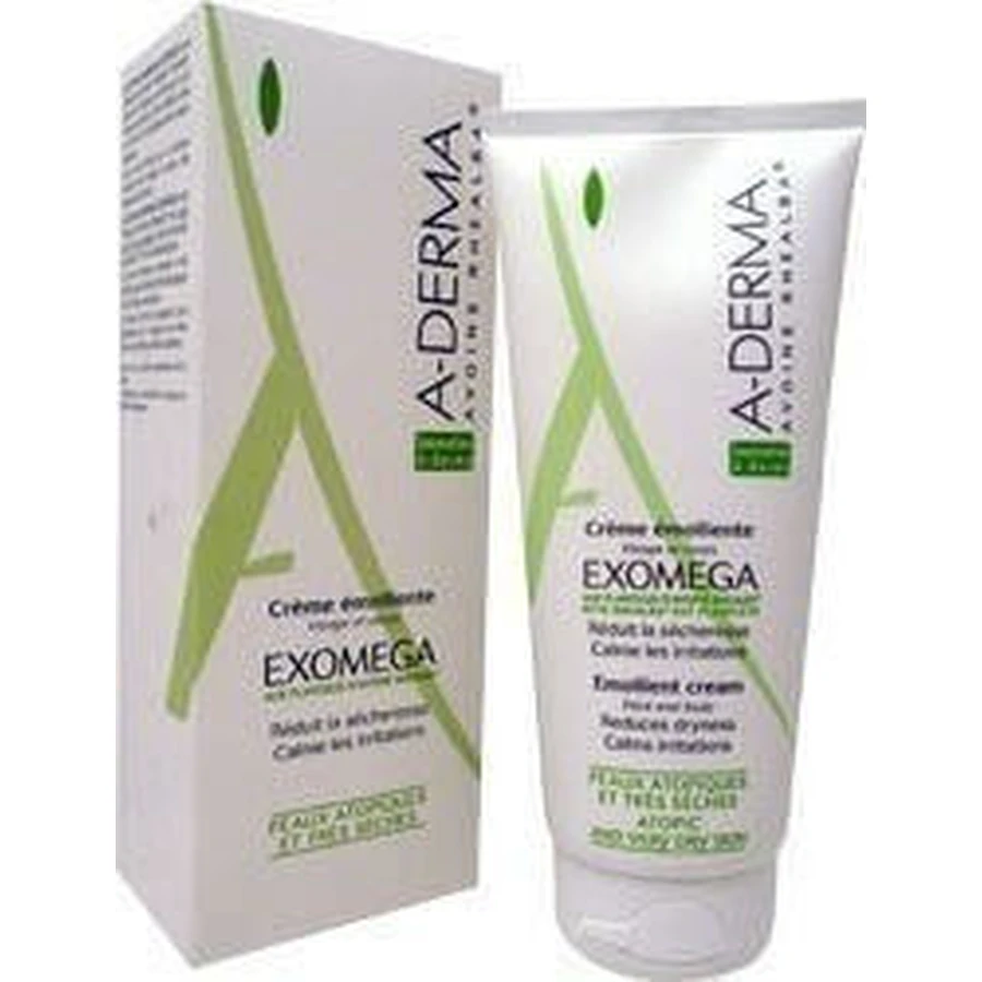 A-Derma Exomega Exomega Emollient Cream Зволожуючий регенеруючий крем для атопічної шкіри 200мл: ціни та характеристики