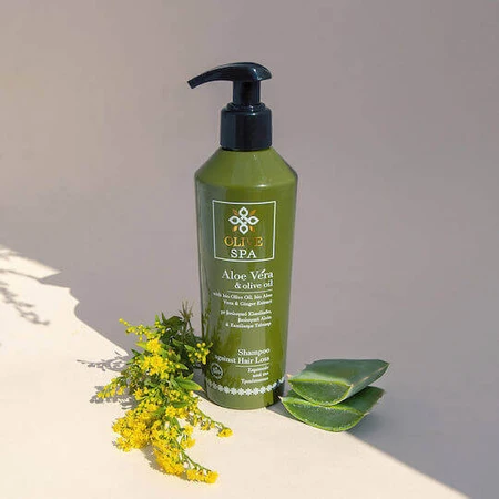 OliveSpa Шампунь для волос с алоэ вера и оливковым маслом против выпадения волос для всех типов волос 250 мл: цены и характеристики