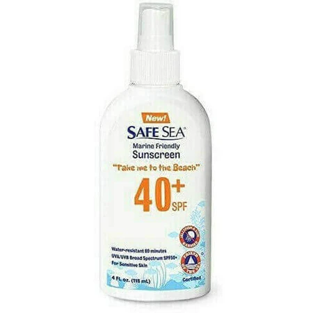 Сонцезахисний крем для тіла Safe Sea Beach Line Sunscreen & Jellyfish Sting сонцезахисний крем для тіла SPF40 в спреї 40 мл: ціни та характеристики