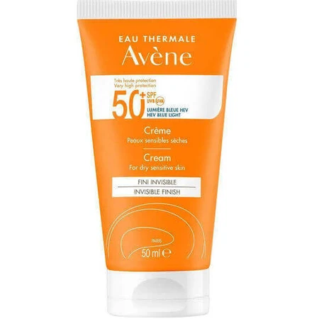 Eau Thermale Avène Водостойкий солнцезащитный крем для лица SPF50+ 50 мл: цены и характеристики