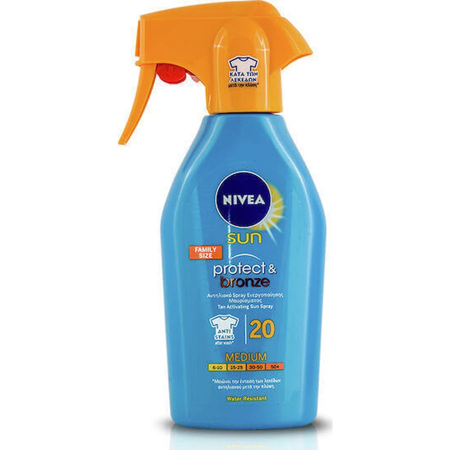 Nivea Sun Protect & Bronze Водостойкий солнцезащитный лосьон для тела SPF20 300 мл: цены и характеристики