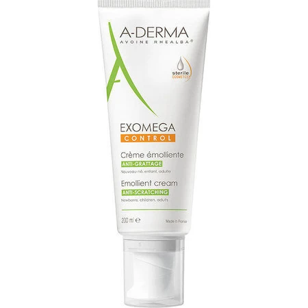 A-Derma Exomega Exomega Control Emollient Cream Зволожуючий крем для тіла для атопічної шкіри 200мл: ціни та характеристики