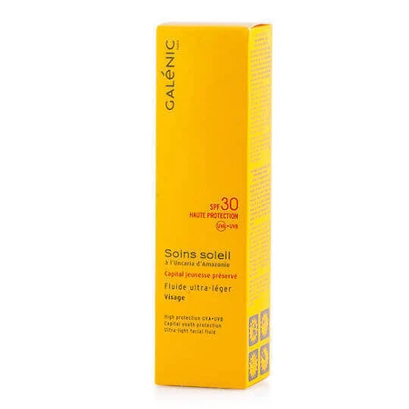 Galenic Soins Soleil Ultra-Light Fluid Sun Protection Face Cream SPF30 40ml: цены и характеристики
