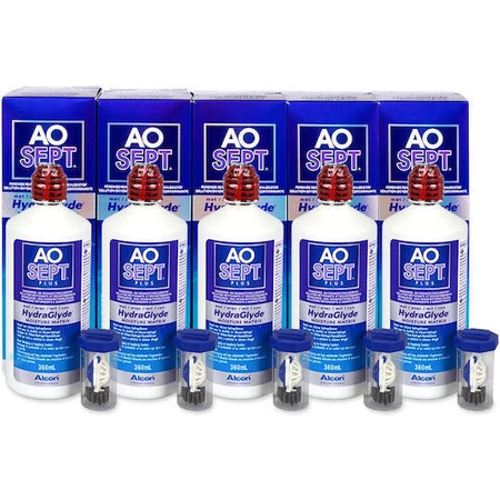Розчин для контактних лінз Alcon Aosept Plus 5x360мл: ціни та характеристики
