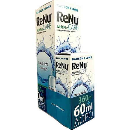 Раствор для контактных линз Bausch & Lomb ReNu Multiplus 360 мл и 60 мл: цены и характеристики