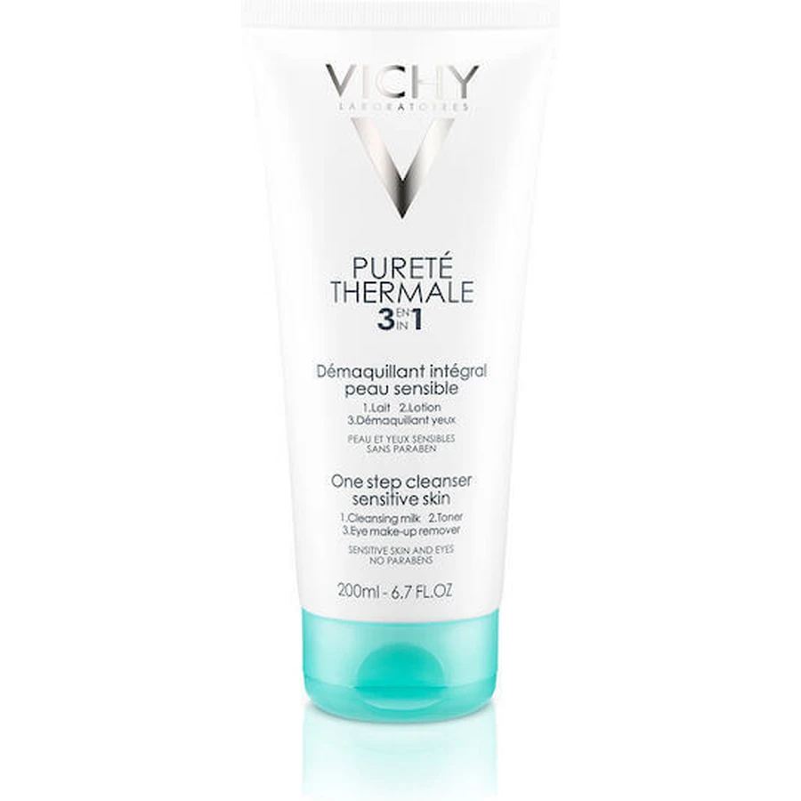 Vichy Purete Thermale 3 в 1 Одноступенева емульсія для зняття макіяжу з очей 200 мл: ціни та характеристики
