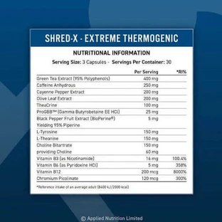 Applied Nutrition Shred-X Shred-X Extreme Thermogenic 3000mg 90 капс.