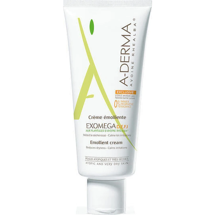 A-Derma Exomega Экзомега D.E.F.I Emollient Cream Увлажняющий регенерирующий крем для атопичной кожи 200 мл: цены и характеристики