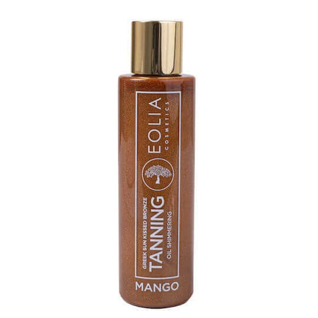 Eolia Cosmetics Мерехтлива олія для засмаги Mango Олія для засмаги для тіла з пігментом грецької сонцезахисної бронзи 150 мл: ціни та характеристики