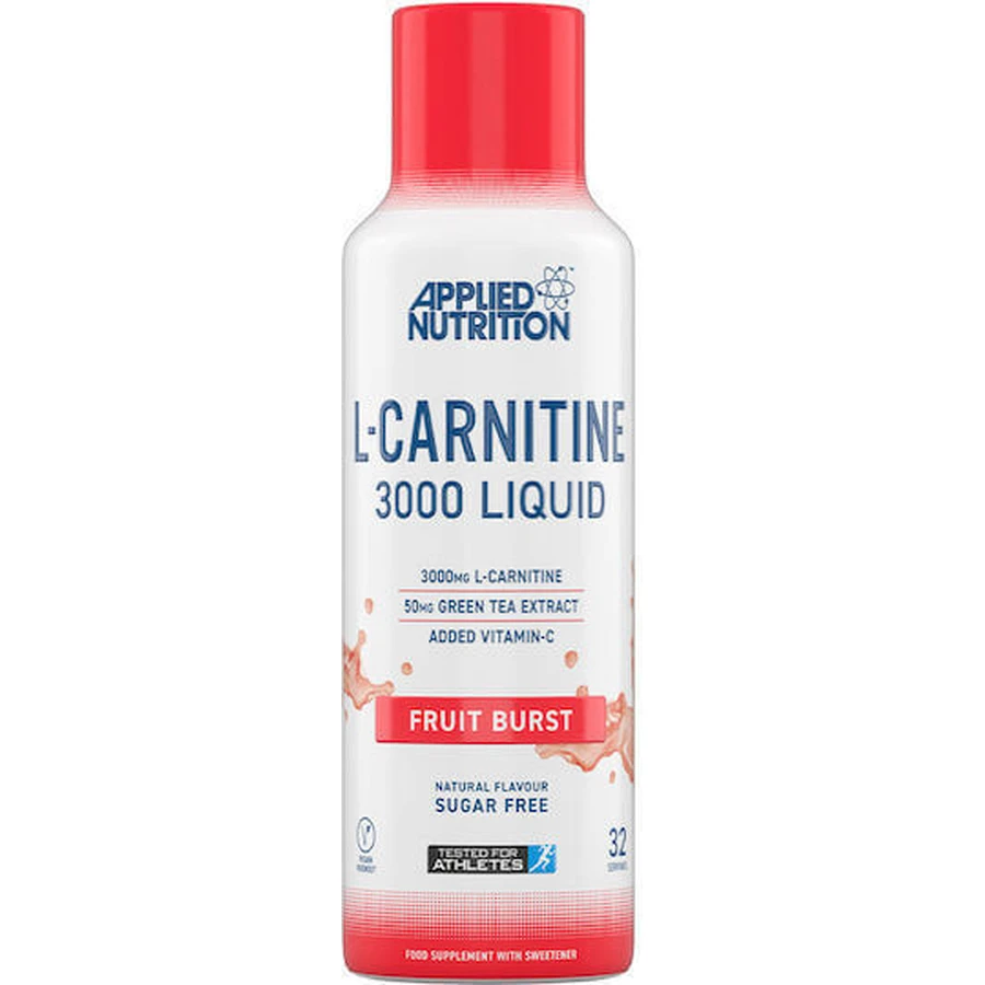 Applied Nutrition L-Carnitine Liquid с зеленым чаем с карнитином 3000 мг и вкусом фруктового взрыва 480 мл: цены и характеристики
