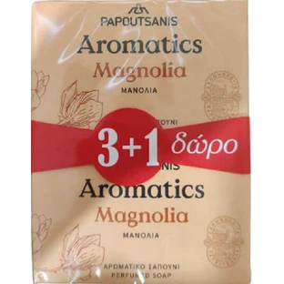 Мило для тіла Papoutsanis Soap Bar Aromatics Magnolia Soap Bar 4x100gr