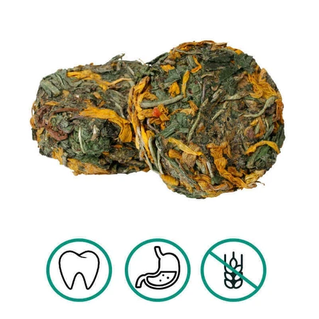 JR Farm (Джиер Фарм) Grainless Herb Rolls Dandelion & Sunflower - Беззернові трав'яні роли з кульбабою та пелюстками соняшника для гризунів, 70 г: ціни та характеристики
