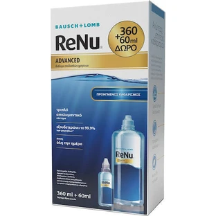 Розчин для контактних лінз Bausch & Lomb ReNu Advanced 360 мл та 60 мл