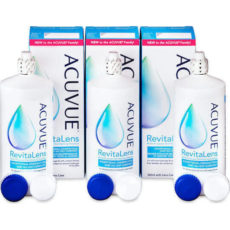 Johnson & Johnson Acuvue Revitalens Раствор для контактных линз 3x360 мл: цены и характеристики