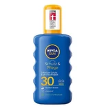 Nivea Солнцезащитный спрей SPF 30 200 мл Nivea Солнцезащитный спрей SPF 30 широкого спектра защиты от ультрафиолетовых лучей UVA UVB 8-часовой спрей