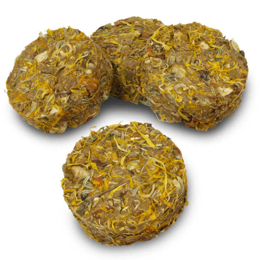 JR Farm (Джиер Фарм) Grainless Herb Rolls Marigold & Banana - Беззерновые травяные роллы с бархатцами и бананом для грызунов, 80 г: цены и характеристики