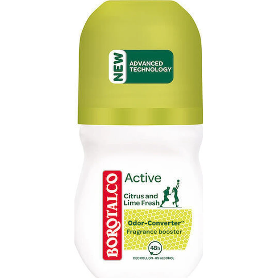 Дезодорант Borotalco Active Citrus & Lime Fresh 48h Deo Дезодорант 48h Roll-On 50ml: ціни та характеристики