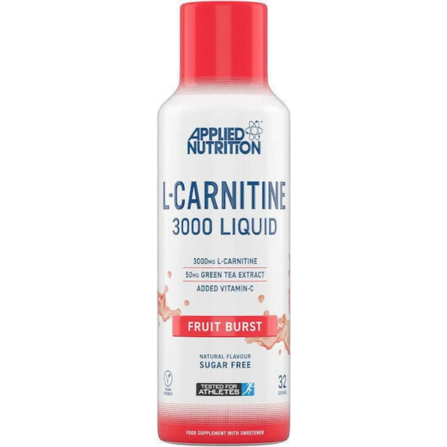 Applied Nutrition L-Carnitine Liquid 3000 & Green Tea с карнитином 3000 мг и вкусом фруктового взрыва 480 мл: цены и характеристики