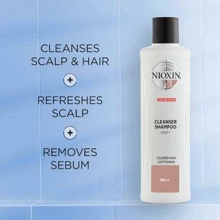 Nioxin Cleanser System 3 Colour Safe Hair Cleanser для фарбованого волосся 300 мл