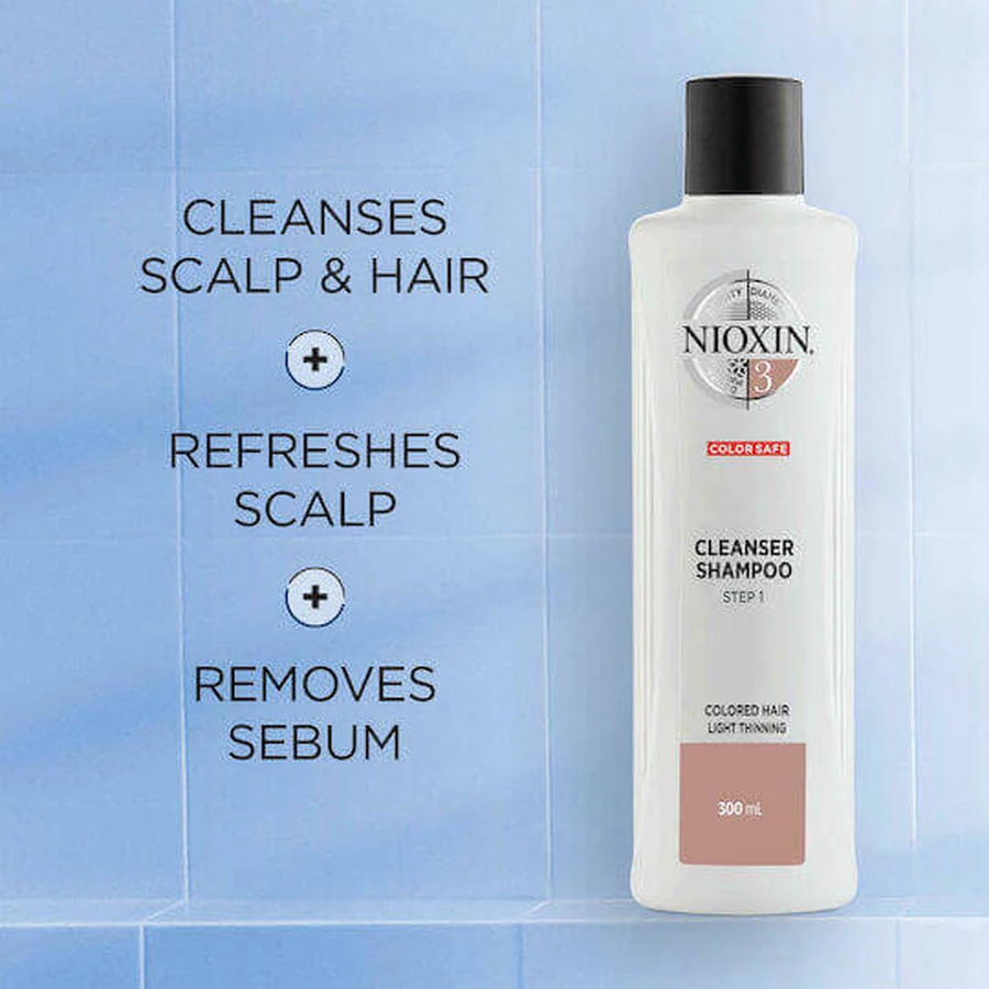 Nioxin Cleanser System 3 Colour Safe Hair Cleanser для фарбованого волосся 300 мл: ціни та характеристики