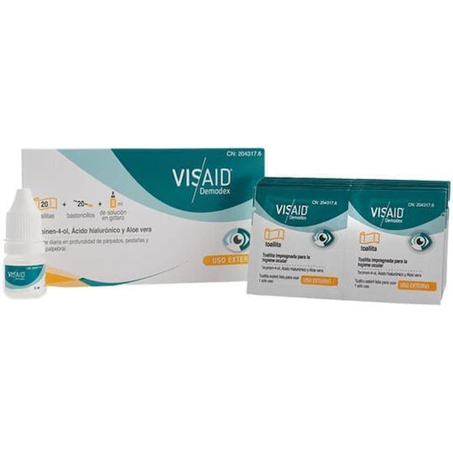 Очищуючий засіб від демодекозу для повік та вій Aricon Visaid Demodex 1 набір: ціни та характеристики