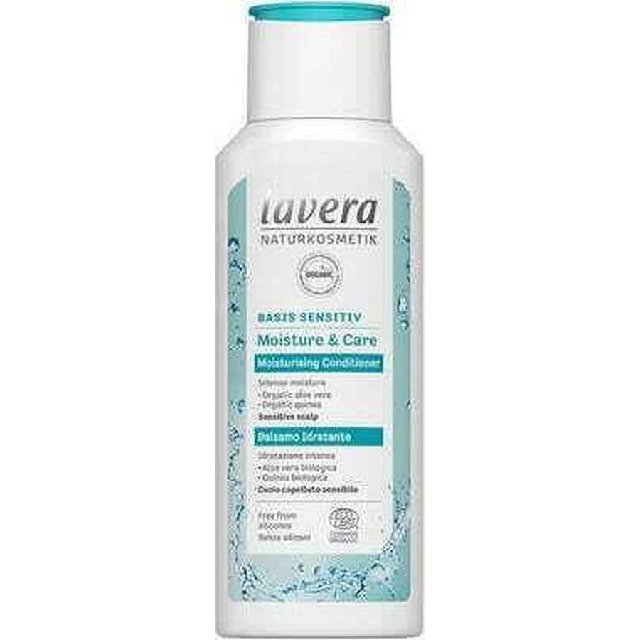 Зволожуючий кондиціонер Lavera Basis Sensitive Moisture & Care для всіх типів волосся 200 мл: ціни та характеристики