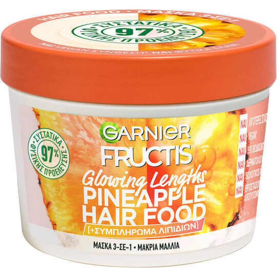 Garnier Fructis Hair Food Ананасова зміцнююча маска для волосся 400 мл: ціни та характеристики