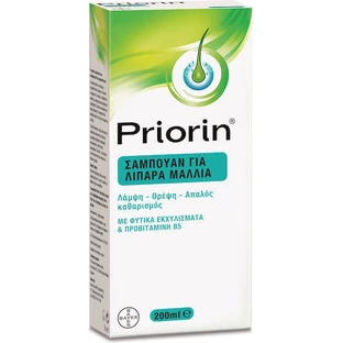 Priorin Șampon Împotriva Căderii Părului pentru Păr Gras 200ml