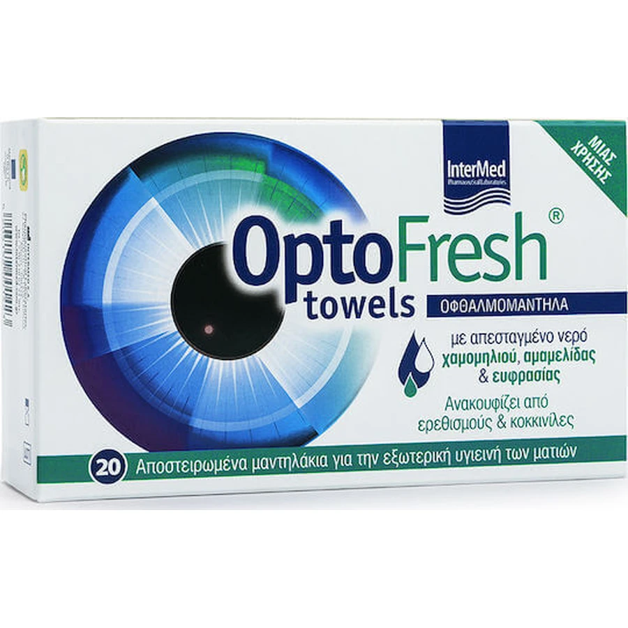 InterMed OptoFresh Șervețele Curățarea плеоапелор для лікування алергії 20buc: ціни та характеристики