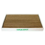 Lucky Pet Эко-царапка Подиум картон для кошек, Мини 24x50x5 см (Бежевый/Белый): цены и характеристики