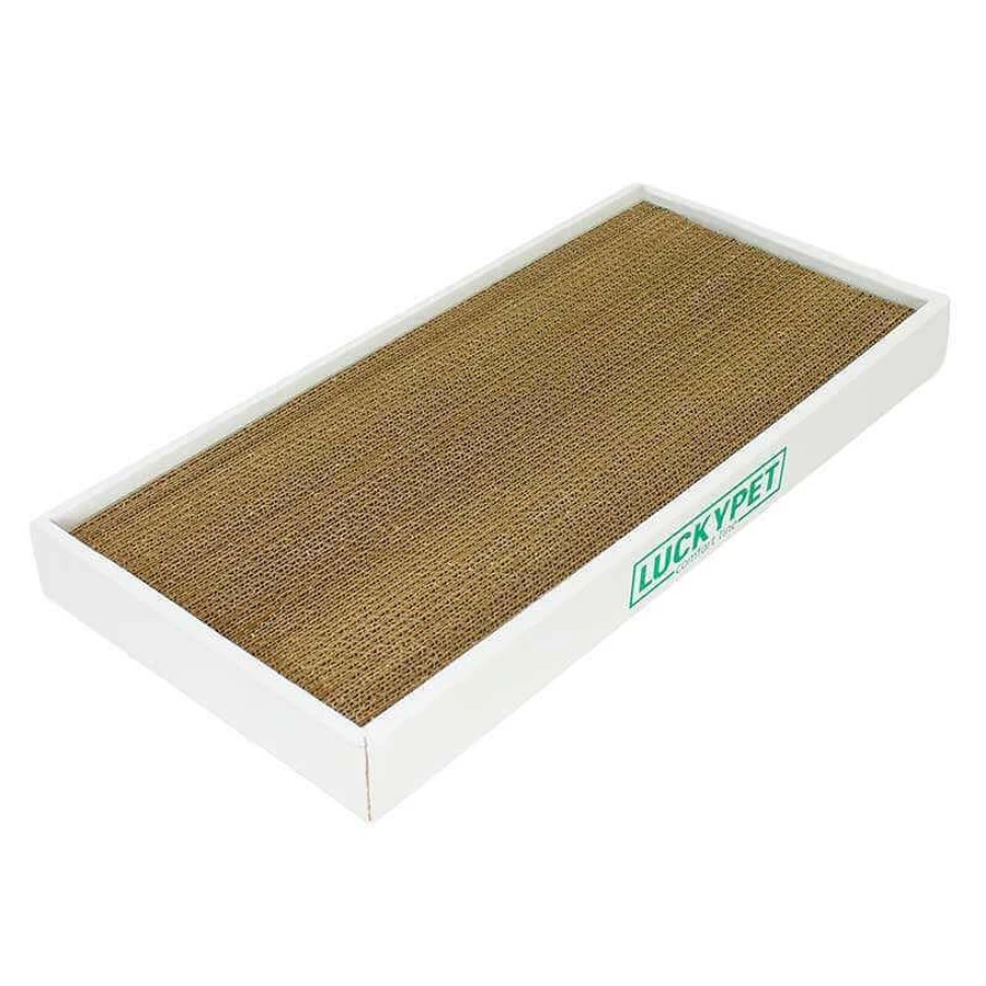 Lucky Pet Эко-царапка Подиум картон для кошек, 33x50x5 см (Бежевый/Белый): цены и характеристики